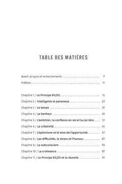 Le principe 80/20 au quotidien