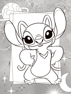 Disney Stitch - Mon plus beau coloriage (Stitch, Angel, Leroy) - Avec strass