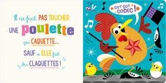 Une poulette qui caquette