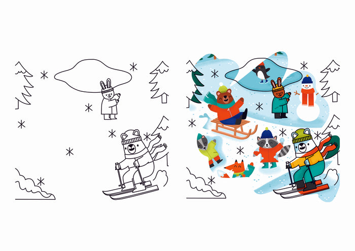 Pinceau magique - Les saisons