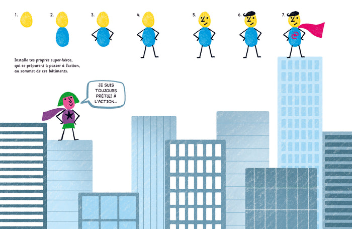 Dessine avec les doigts... Les super-héros