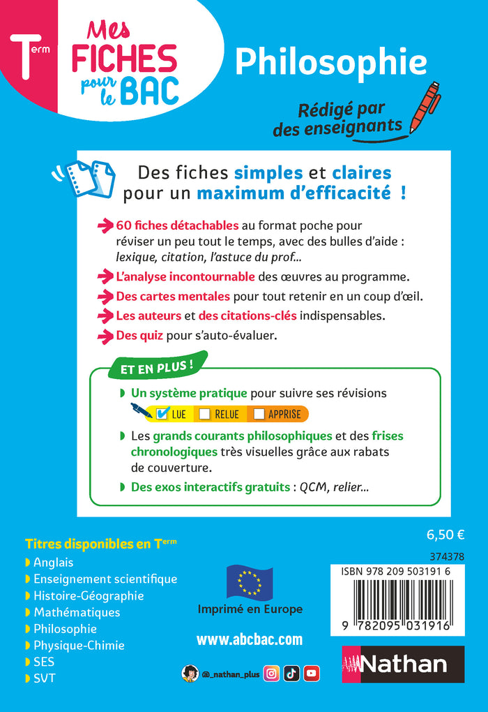Philosophie Terminale