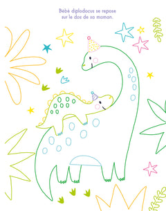 Mes tableaux à colorier strass - Dinosaures