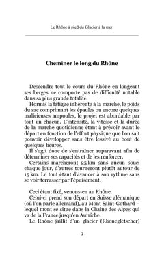 Le Rhône à pied du glacier à la mer
