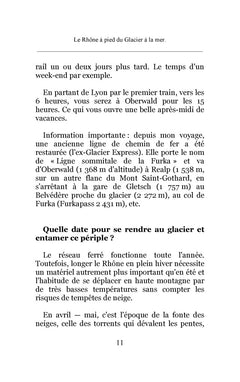 Le Rhône à pied du glacier à la mer