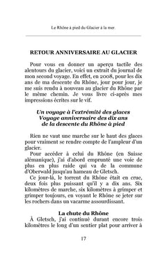 Le Rhône à pied du glacier à la mer
