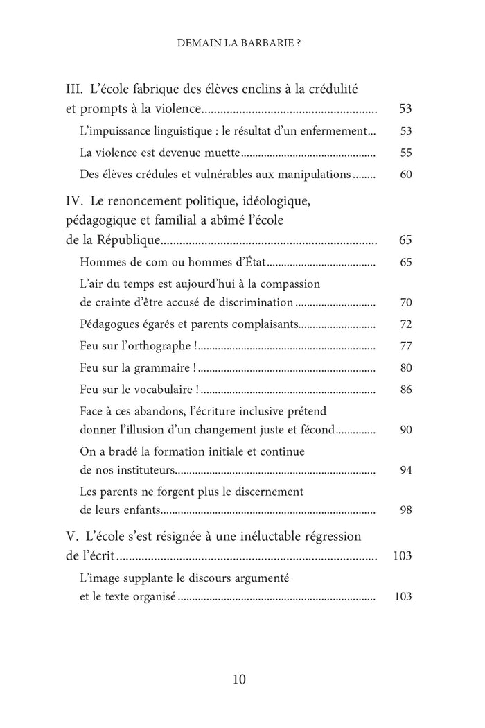 Demain la barbarie ? - Parents et instits même combat