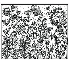 Fleurs et petits coeurs - La peinture magique - dès 5 ans