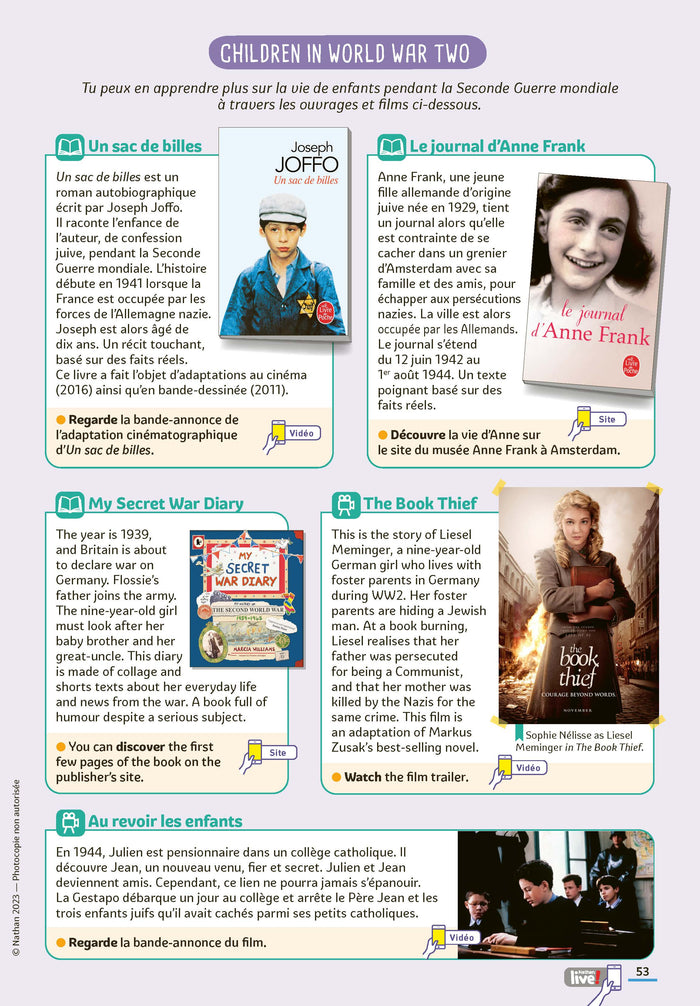 Reading guide - Number the stars