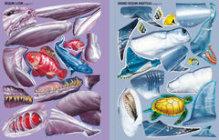 Construis tes requins avec des autocollants
