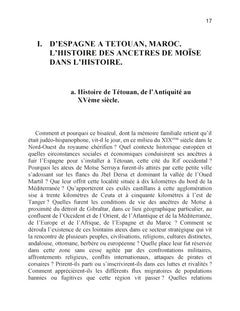 Moïse de Tétouan, Sa Mémoire en Héritage