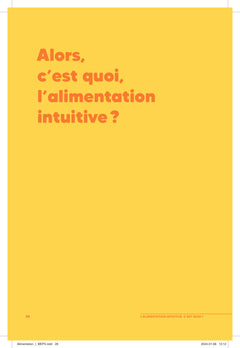 L'alimentation intuitive, c'est quoi ?