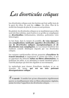 Recettes et menus pour les diverticules coliques