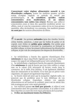 Recettes et menus pour les diverticules coliques