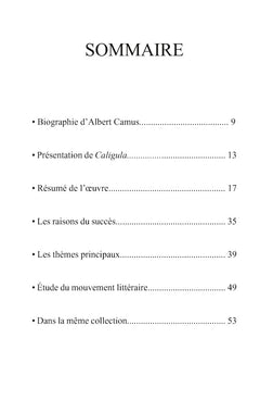 Fiche de lecture Caligula de Camus