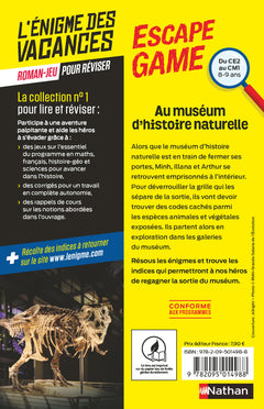 Escape game CE2-CM1: Au muséum d'histoire naturelle