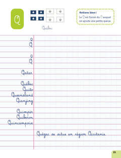 Cahier pour apprendre à bien écrire CE1