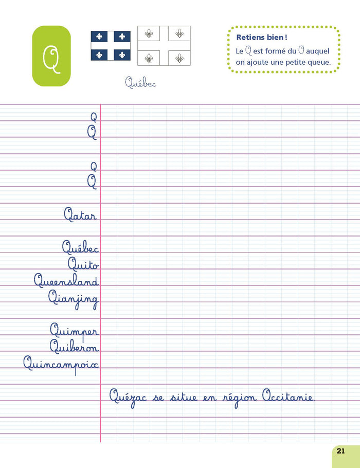 Cahier pour apprendre à bien écrire CE1