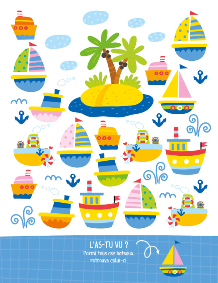 Grand bloc de jeux et activités - À la mer