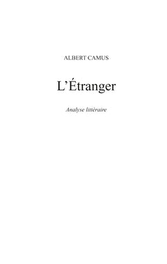L'Étranger