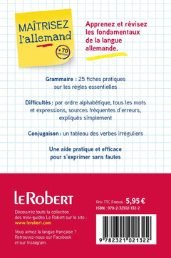 Maîtriser l'allemand - Un guide tout en 1 : grammaire, difficultés, conjugaison
