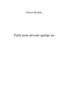 Partir pour devenir quelqu'un