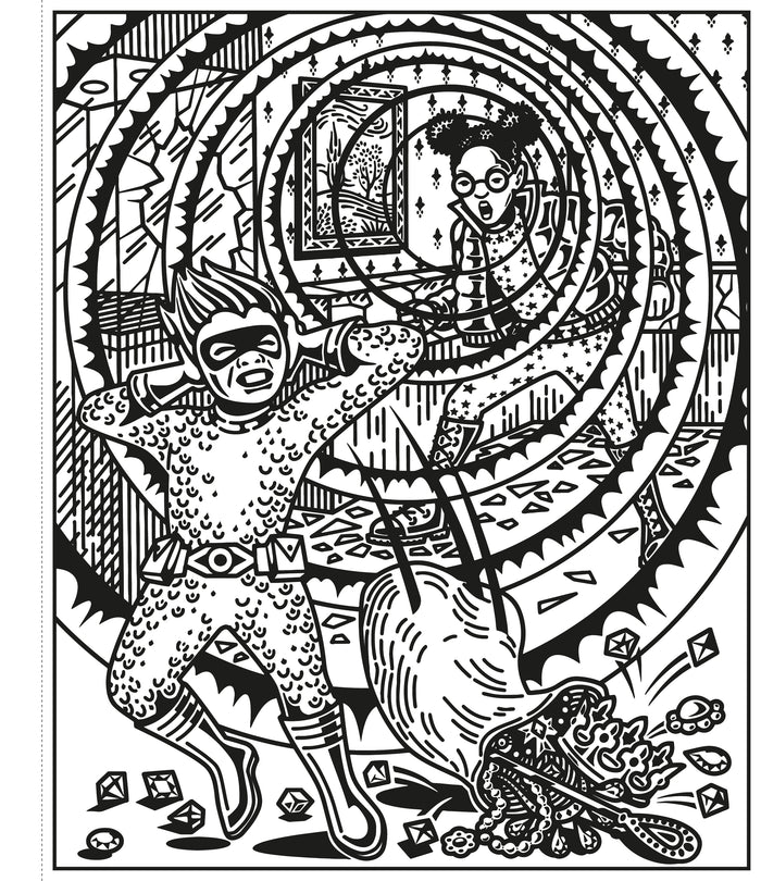 Les super-héros - La peinture magique