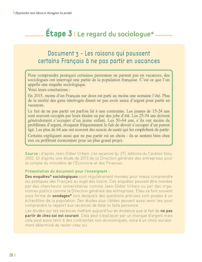 Apprendre aux élèves à décrypter la société cycle 3 + ressources numériques