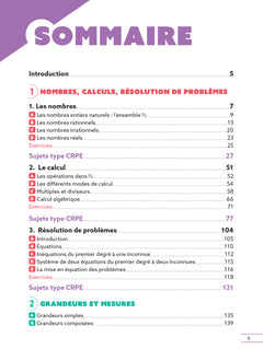 Réussir mon CRPE - Maths Admission concours L3 oral 2027-2028