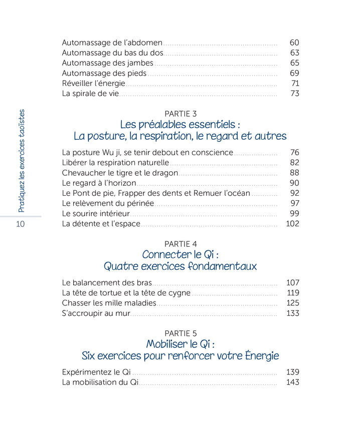Pratiquez les exercices taoïstes