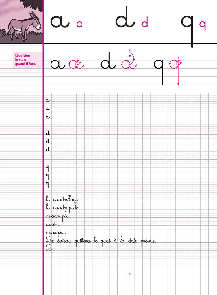 Cahier d'écriture CM1 CM2