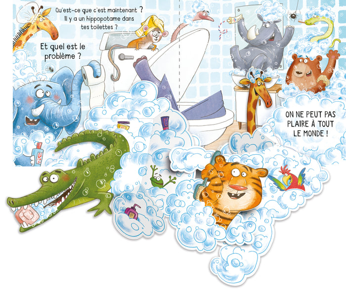 Il y a un hippopotame dans mes toilettes ! - Mon drôle de pop-up
