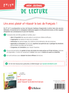 Mon journal de lecture - Lire avec plaisir et réussir le bac de français
