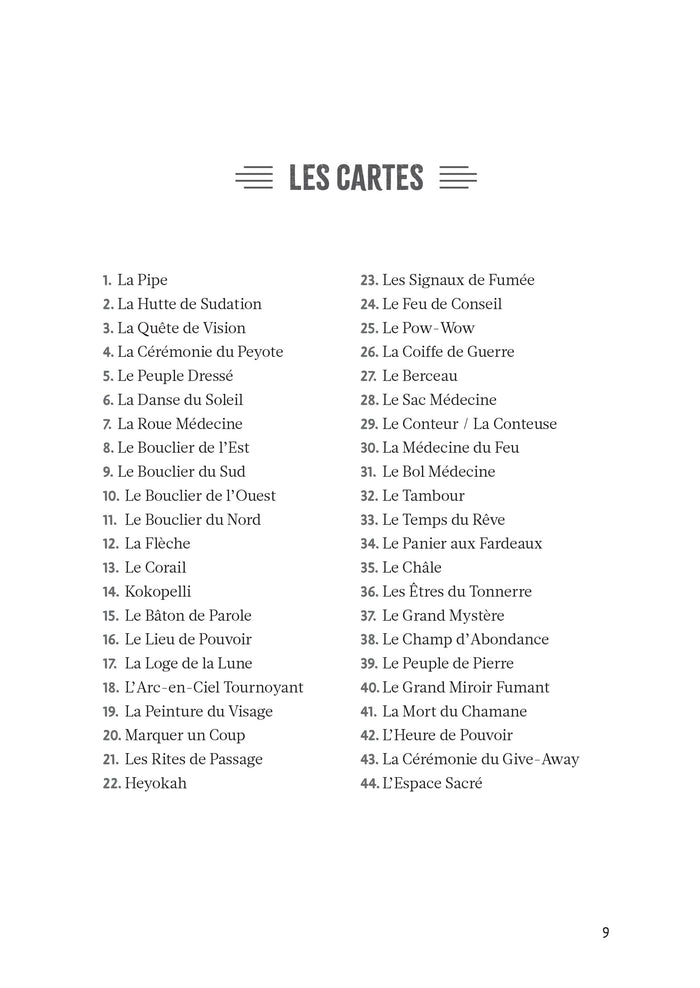 Les Cartes du Chemin sacré - Cahier d'exercices