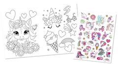 Mon livre de coloriage tattoos (Licornes) - 32 pages coloriages ! + tattoos offerts