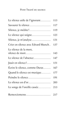 Petit Traité du silence à l'usage des gens bruyants