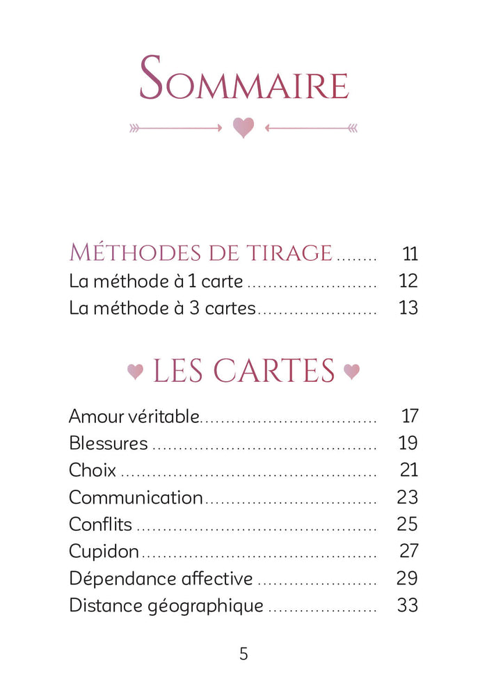 Power of Love - Cartes oracle