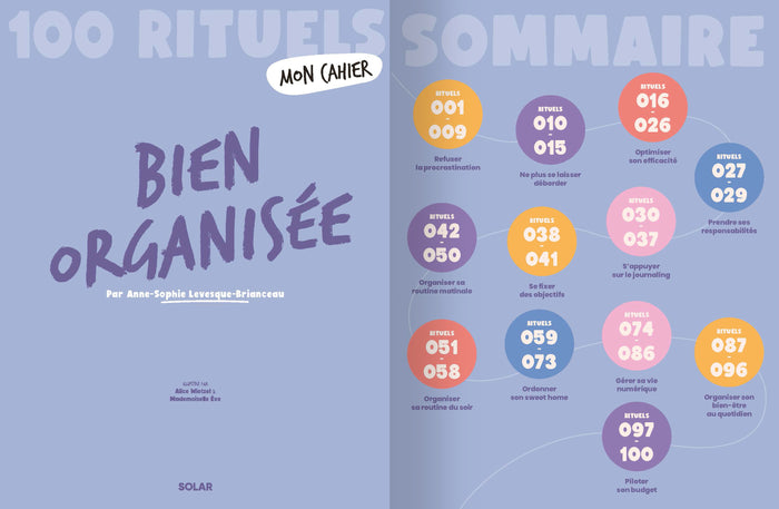 Mon cahier 100 rituels bien organisée