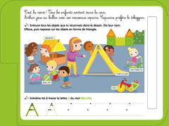 Ma journée à la maternelle graphisme couleurs chiffres