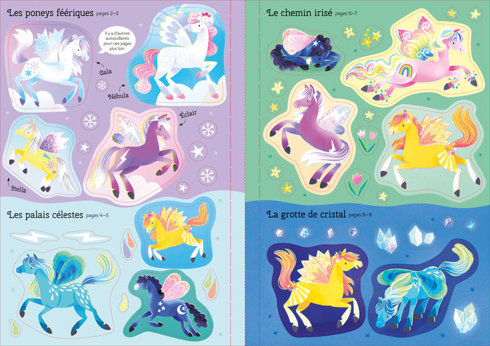 Les poneys féériques - Mes autocollants brillants