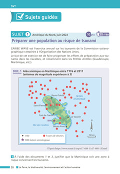 Annales Brevet Physique Chimie - SVT - Techno 2027 - Corrigé