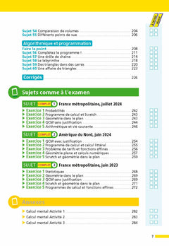 Annales Brevet 2025 Maths - Corrigé