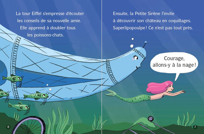 La tour Eiffel sous l'océan