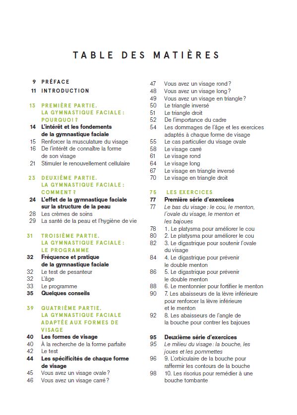 La gymnastique faciale