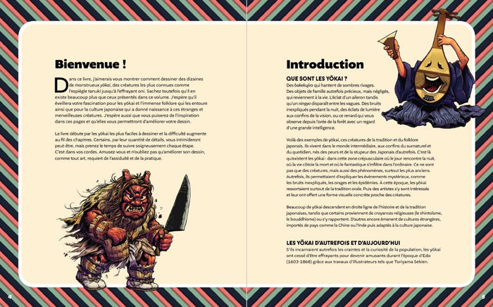 Bestiaire Yokai : dessiner les créatures fantastiques du Japon