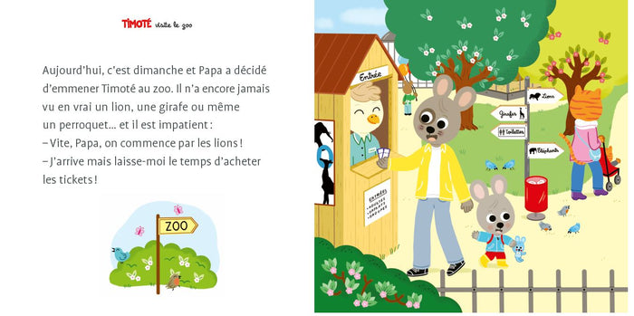 Timoté visite le zoo (Écoute aussi l'histoire)