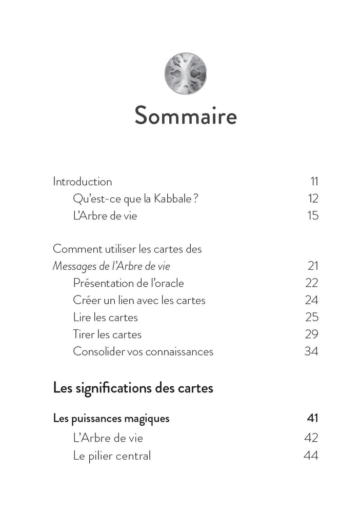 Les Messages de L'Arbre de Vie - Cartes oracle