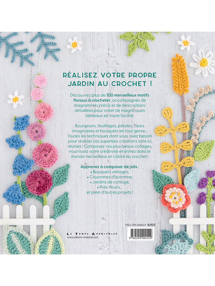 Collages floraux au crochet