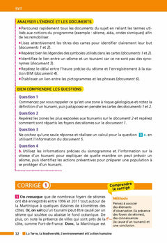 Annales Brevet Physique Chimie - SVT - Techno 2025 - Corrigé