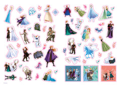 Disney La Reine des Neiges - Coloriage avec stickers (Olaf et reine Anna) - offerts